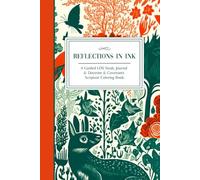 Reflections In Ink: A Guided LDS Study Journal & Doctrine & Covenants Scripture Coloring Book - 3 Orange Floral - 6"x9" | Enhance Notes, Inspirations, ... Father - Holy Ghost, Prayer, Gratitude, etc