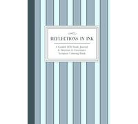 Reflections In Ink: A Guided LDS Study Journal & Doctrine & Covenants Scripture Coloring Book -5 Blue Stripes - 6"x9" | Enhance Notes, Inspirations, ... Father - Holy Ghost, Prayer, Gratitude, etc.