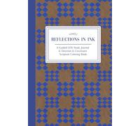 Reflections In Ink: A Guided LDS Study Journal & Doctrine & Covenants Scripture Coloring Book - 6 Blue Plaid - 6"x9" | Enhance Notes, Inspirations, ... Father - Holy Ghost, Prayer, Gratitude, etc.