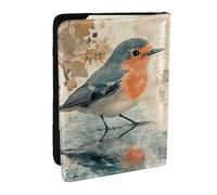 Reflections of Two Sparrows - Funda para pasaporte impresa, de piel sintética, organizador para pasaporte, para hombres y mujeres, 6.5 pulgadas