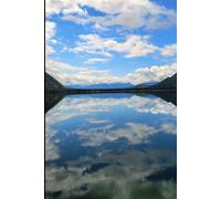 Reflections on the Water: A Lake McDonald Gratitude: 6 x 9 Lined Notebook, 180 Pages - Glacier National Park Rocky Point Photography Cover for Daily Mindfulness and Inspiration