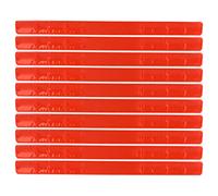 Reflective Arm Bands for Night Running & Cycling | High Visibility Slap Bracelets for Clothing/Sports/Protection | 10 Pack Silicon Steel Bands (Orange)