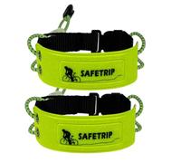 Reflective Armband, Cycling Safety Strap, Adjustable Elastic Band, High Visibility Star Reflective Material, Night Running Walking Hiking Use, 7,87 - 12,6 pulgadas, Yellow, 2 piezas