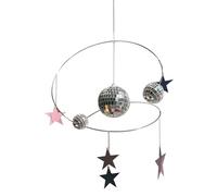Reflective Disco Sun - Mini Ball Catcher for Wedding Party | PVC with Spiral Handmade Kit, 15cm Hoop Diameter, Light Reflection Decoration, Home Wall Birthday Celebration