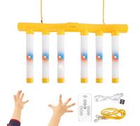 Reflective Drop Stick Challenge Game - Compact Travel Toy with Remote Control Colorful LED Light, Reflex Hand Eye Coordination Trainer, Speed Reaction Device, Fun Interactive Skill For Adults Men Wome