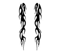 Reflective Flame Decals - Adhesive Stickers for Motorcycle | Vinyl Material with Waterproof Function, Car Bumper Graphics, Rearview Mirror Decor, Bicycle Accessories for Automotive