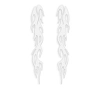 Reflective Flame Decals - Adhesive Stickers for Motorcycle | Vinyl Material with Waterproof Function, Car Bumper Graphics, Rearview Mirror Decor, Bicycle Accessories for Automotive