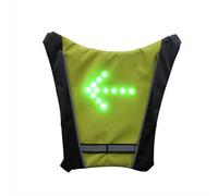 Reflective Running Gear LED Vest - Direction Signal Backpack With Remote