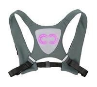 Reflective Running Vest, LED Light up Running Vest, Adjustable Fit, Waterproof Safety Gear, Ideal for Night Jogging Hiking Use, 8.27x8.27x0.59 Inches, Green Gray, 1 Piece