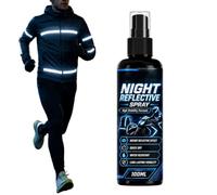 Reflective Spray for Outdoor Cycling 100ml Weatherproof Quick Visibility | Spray reflectante de secado rápido resistente al agua, 100 ml, para chalecos de casco, mochilas, coches, barcos, cercas