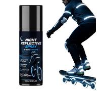 Reflective Spray Paint - 5.51 Inches 100ml Luminous Safety Spray, High Visibility Reflective Coating For Night Use | Fluorescent Outdoor Visibility Paint, Safety Marking Sprray, For Cycling, Hiking