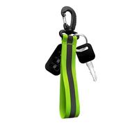 Reflective Strap Keychain - Be Seen Stay Safe | High Visibility Tag Keyring Glow In The Dark | Night & Cyclists, Keychain For Running Walking Hiking Camping Sports Outdoor Construction Strolle