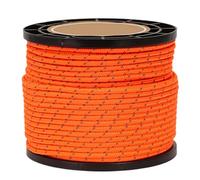 Reflective Utility Rope, 164 Ft Canopy Cord, 4mm Outdoor Gear Line with High Visibility Safety, Multipurpose Fixing Ropes, Camping Cord with Secure Binding, Survival Rope for Hiking Hammock
