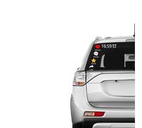 Reflective Vehicle Decals - Heart-Themed Window Stickers, Trending Fade-Resistant for Car Rv Suv Truck Laptop Notebook Bumper Mirror Decoration Personalization | Suitable Men Ladies Customization Home