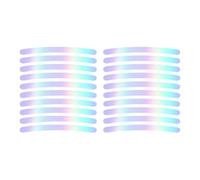 Reflective Wheel Rim Stripe - 20Pcs Reflective Warning Car Stickers for Night Safety,Self-Adhesive Glow in The Dark DIY Stripe Decoration for Motorcycle Bicycle