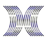 Reflective Wheel Rim Stripe Decal - 16 unidades Reflective Stripe Auto Wheel Hub Decals Decor - Self-Adhesive Wheels Hub Modification Stickers For SUVs, RVs, Sedanes, Motorcycles, Electric Cars