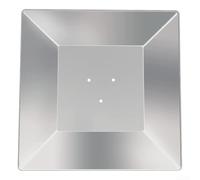 Reflector cuadrado para calefacción de terraza piramidal, pieza de repuesto de aluminio con distancia entre orificios de 7 cm/11 cm como protección contra llamas en el jardín (7 cm)