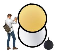 Reflector de luz de estudio - Panel plegable para disco circular | Ligero,Disco luminoso circular plegable, protección multicapa para transmisión en vivo