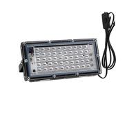 Reflector De Luz LED NEGRO UV 50/100/300W For Exteriores, Fluorescente Ultravioleta Resistente Al Agua For Discoteca, Fiesta Halloween Garaje en el jardín(50W With Plug)