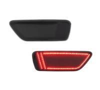 Reflector de Luz Trasera Compatible Con Jeep Para Grand Para Cherokee 2012-2021 Para Compass 2011-2017 Parachoques Trasero Luces Antiniebla Luces Freno Reflectores Señal Giro.(Smoked)