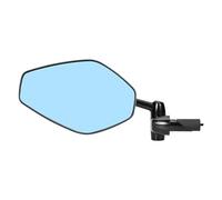 Reflector de manillar giratorio ajustable para bicicletas, diseño transparente, accesorios para manillar de bicicletas, de cristal