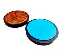 Reflector de remolque de vehículo con certificación E9, opciones de montaje dobles para instalación flexible, material adecuado para uso en exteriores (B amarillo)