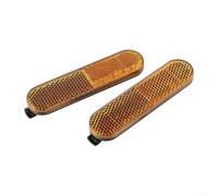 Reflector de rueda trasera scooter eléctrico para Xiaomi 5 5Pro 5Max - Ajuste seguro tira reflectante luz accesorios de repuesto equipo de seguridad 2 unids amarillo