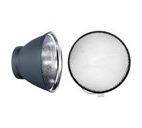 Reflector Elinchrom 21cm Kit con Grilla 30 Grados Difusión Directa y Parapluies