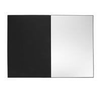 Reflector Fotográfico Plegable A3 de Cartón, Tablero | Doble Cara Tres en Uno, Soporte en V y Borde Negro, para Cosméticos y Objetos Pequeños