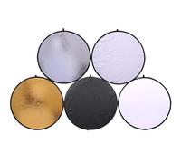 Reflector fotográfico portátil Tamaños múltiples portátiles Plegables del Reflector Redondo de la fotografía(110cm)