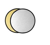 Reflector fotográfico Reflector Redondo de luz multidisco 2 en 1 con Bolsa portátil Plegable Plateado Dorado Blanco for Estudio fotografía(60cm Gold Silver)