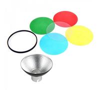 Reflector Godox AD-M para flash, 104 mm, Negro/Verde/Azul/Rojo/Plata/Amarillo