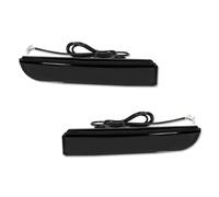 Reflector Lateral Trasero Compatible Con Mitsubishi Para Lancer Para Evolution X Para Outlander Parachoques Trasero Reflectores Traseros Luz De Freno Luz De Giro Secuencial(Smoked,E)