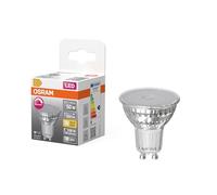 Reflector LED Spot OSRAM Superstar PAR16 50 regulable, blanco cálido 2700 K, 3,7 W, GU10, 36°, 350 lm, 15.000 h, para focos, iluminación de acento y vitrinas.