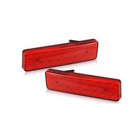 Reflector Luz Parachoques Trasero Para Nissan Para Primastar 2001 en adelante Para NV300 2 piezas Lámpara de freno LED Luz reflectora de parachoques trasero(2Piece RED LENS)