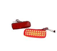 Reflector Luz Parachoques Trasero Para Peugeot 107 206 607 Para Expert 2X Luz reflectora de parachoques trasero LED roja(2Piece RED LENS)