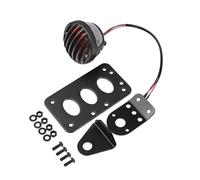 Reflector para matrícula Soporte Universal para matrícula Trasera de Motocicleta,Soporte Lateral para luz Freno,Compatible con Harley Compatible BMW