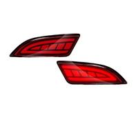 Reflector Parachoques Trasera Compatible Con Toyota Para Camry 2015-2016 Accesorios Coche Luces De Freno Y Luces Intermitentes Dinámicas Reflectores Parachoques Trasero.(Red)