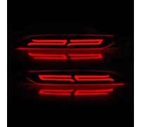 Reflector Parachoques Trasero Compatible Con Chevrolet Para Cavalier 2020 2021 2022 Luces Reflectoras Parachoques Dinámico De Advertencia Freno Trasero Señal Giro Accesorios Coche(Red,color1)