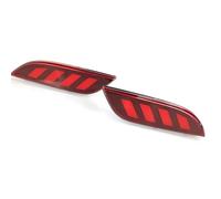 Reflector Parachoques Trasero Compatible Con Chevrolet Para Spark 2010 2011 2012 2013 2014 2015 Luces Reflectoras De Parachoques Trasero De Coche Luz Freno Señal Giro Dinámica(Red Model B)