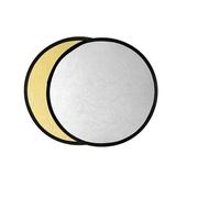 Reflector Redondo de luz multidisco 2 en 1 con Bolsa portátil Plegable Plateado Dorado Blanco for Estudio de fotografía Reflector Fotografia (Size : 80cm Gold Silver)