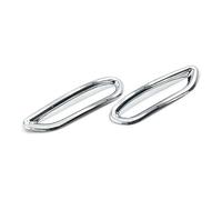 Reflector Trasero Cromado Plateado para Nissan para Qashqai J11 2014 2015 2016 2017, Luz Antiniebla, Cubierta De Lámpara, Marco Embellecedor. Antiniebla Luz Diurna