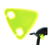 Reflector Triangular de Bicicleta - Etiqueta de Alerta Trasera, Indicador de Noche | Equipo de Visibilidad de Versiones para Ciclistas en Condiciones de Baja Luminosidad, Accesorio Reflector
