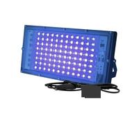 Reflector UV Led 50W 100W Luz De Fiesta 395nm 400nm IP65 Lámpara Escenario Fluorescente Ultravioleta Impermeable Garaje en el jardín(100w)