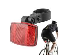 Reflectores de ciclismo | Placa de advertencia trasera de alta visibilidad para tija de sillín de bicicleta de montaña de 25,4 a 31,8 mm | Lámina reflectante para una mayor protección nocturna