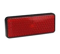 Reflectores De Placa Para Motocicleta - Reflector De Advertencia Rojo De 8,5 X 3,5 X 1 Cm, Marcador De Visibilidad Nocturna, Panel Reflectante De Montaje Trasero | Reflector De Seguridad Rectangular R