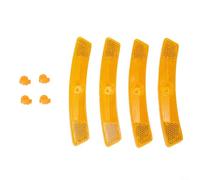 Reflectores de radios de bicicleta, paquete de 4, tiras de seguridad de rueda de material de policarbonato para bicicleta de montaña y ciclismo de carretera, accesorios de alta visibilidad para