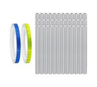 Reflectores de radios para ruedas de bicicleta, 36 piezas de alta visibilidad, impermeables, tubo reflector de radios para bicicleta, para niños, ciclistas, sillas de ruedas, bicicleta de montaña y