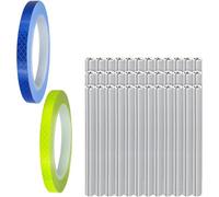 Reflectores de radios para ruedas de bicicleta, 36 piezas impermeables de seguridad, tubo reflector de radios para bicicleta de bicicleta, para adultos, niños, ciclistas, al aire libre, equitación