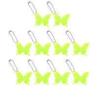 Reflectores De Seguridad Para Mochilas: Colgantes De De 10 Piezas, Reflector Impermeable Duradero Con Cadena Que Brinda Visibilidad | Accesorio De Mochila Escolar Para Niños Para Caminar, And